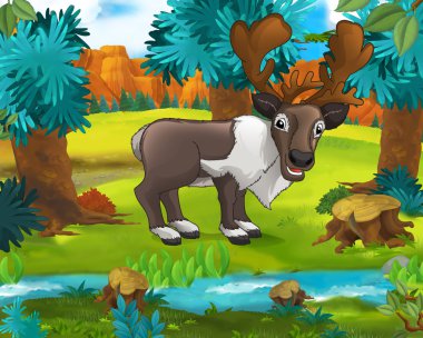 Karikatür karikatür Ren geyiği