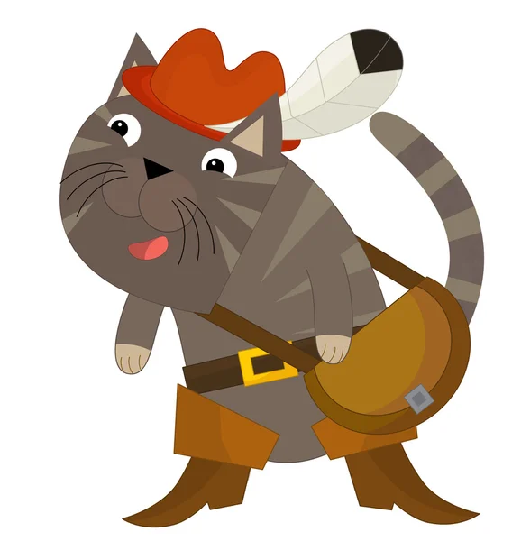 Cartoon cat - Puss in Boots — Stock Photo, Image