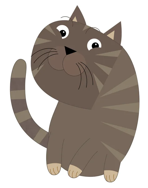 Kreslené vtipné kočka — Stock fotografie