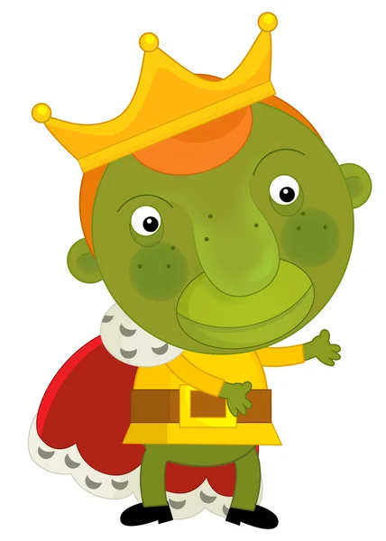 Cartoon karakter groene Prins — Stockfoto