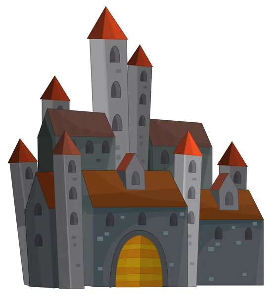 卡通中世纪城堡 — 图库照片