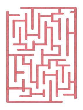 Çizgi film labirent sembolü