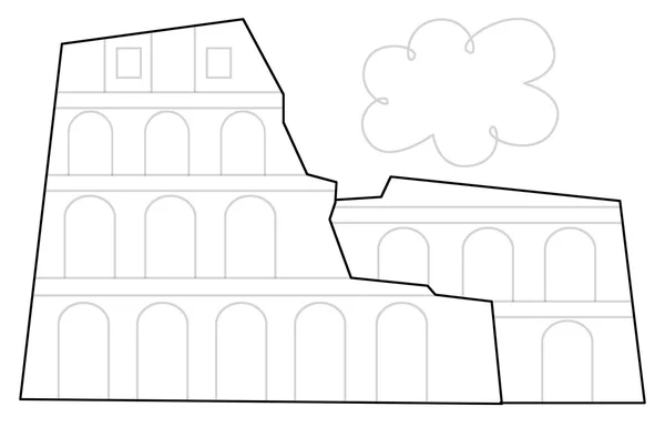 Edificio de dibujos animados - para los niños —  Fotos de Stock