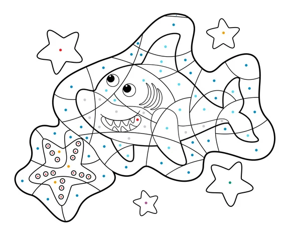 Fish - coloring code — Stock Photo, Image