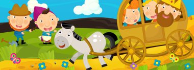 Peri masalı çizgi film sahne