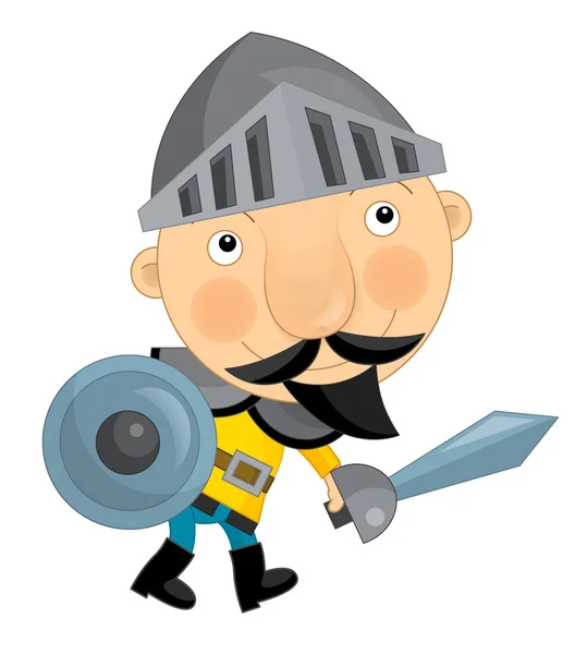 Cartoon knight illustration — Stockfoto