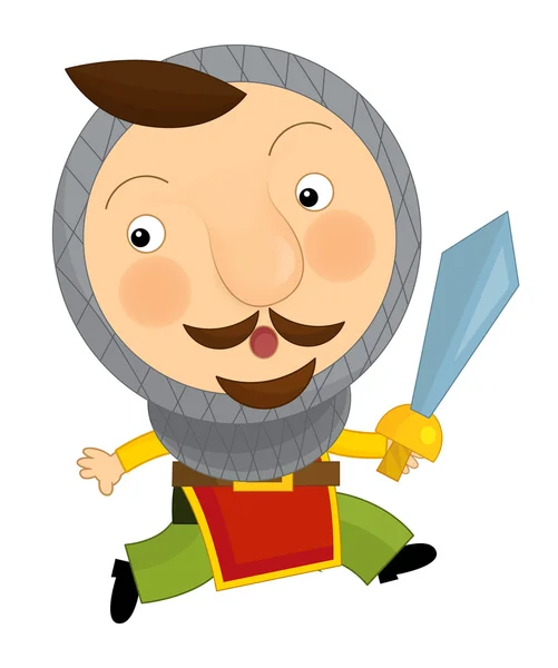 Cartoon knight illustration — Stockfoto