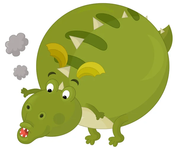 Cartoon dragon - illustration — Stock Photo, Image