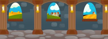 Çizgi film masal sahne