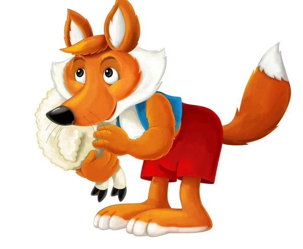 Desenho animado raposa vermelha — Fotografia de Stock