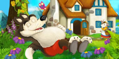 Çizgi film masal kurt