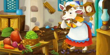 Çizgi film masal sahne