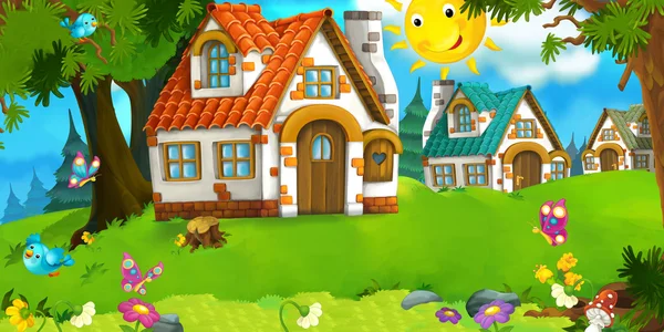 Çizgi film sahnesi-peri masalları