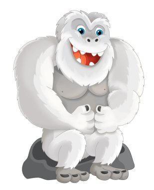 Yeti gibi karikatür maymun