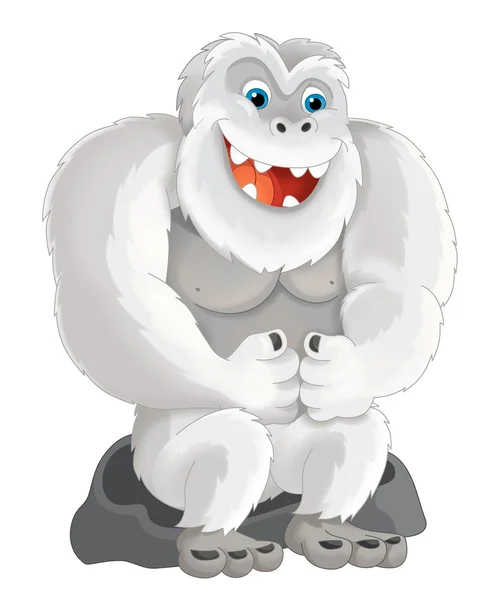 Cartoon-majom mint yeti — Stock Fotó