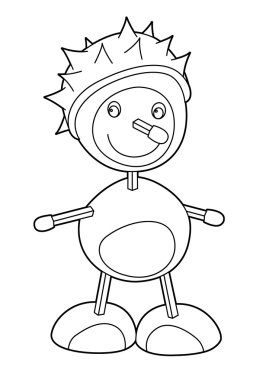 boyama sayfası - kestane yaratık