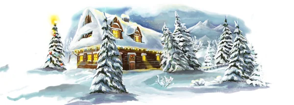 Christmas fairy tale village — Stock Photo, Image