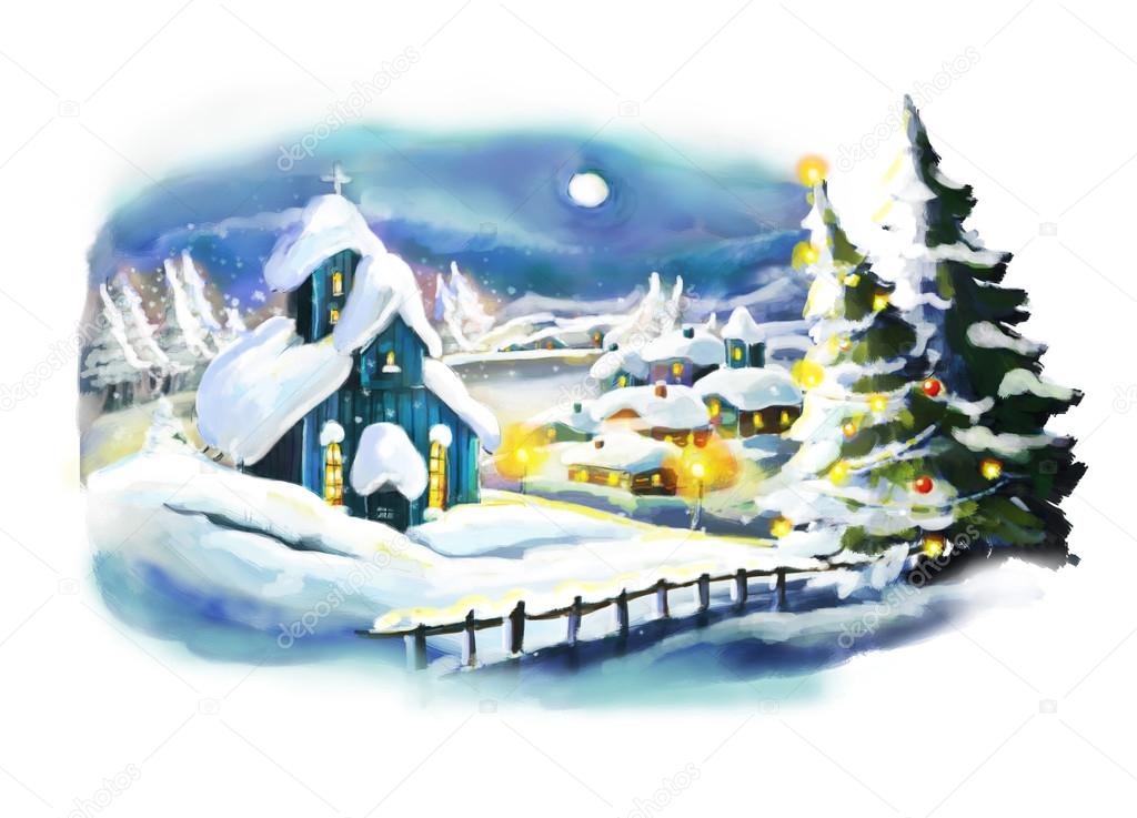 Christmas fairy tale village