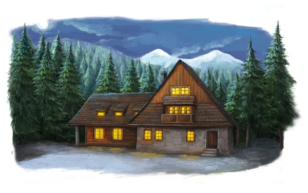 Christmas fairy tale house — Stockfoto