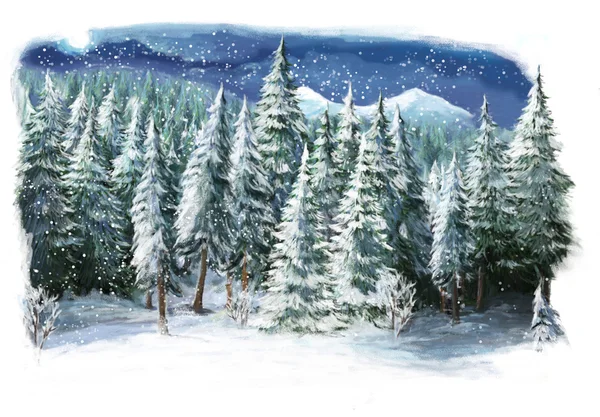 Kartki świąteczne zimowe — Zdjęcie stockowe