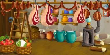 Çizgi film arka plan için peri masalı