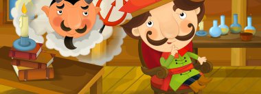 Çizgi film Ortaçağ masal sahne