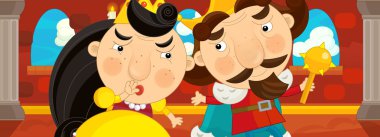 Çizgi film Ortaçağ sahne - görüntü için farklı masallar