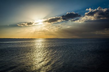 Günbatımı Manila Körfezi, Pasay gördüm, Metro Manila, Phili