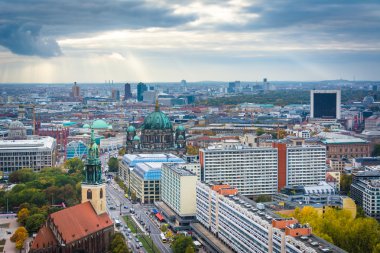 Görünüm binaların Mitte, Berlin, Almanya.