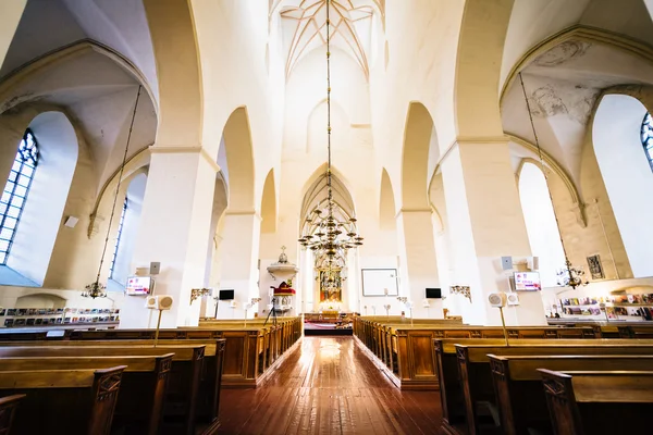 The interior of St. Olaf's Church, in Tallinn, Estonia. — Stock Photo, Image