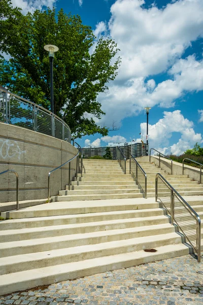 Fairmount Parkı, Philadelphia, Pennsylvania merdivenlerde. — Stok fotoğraf