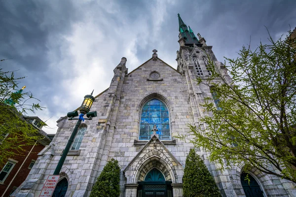 La Iglesia Metodista Unida Grace en el centro de Harrisburg, Pennsy — Foto de Stock