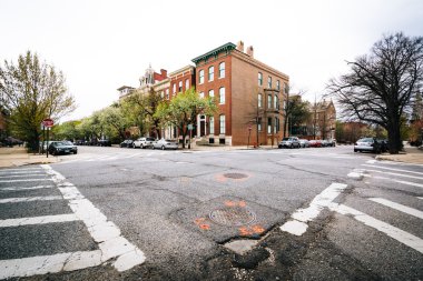 Kavşak Bolton Hill, Baltimore, Maryland.