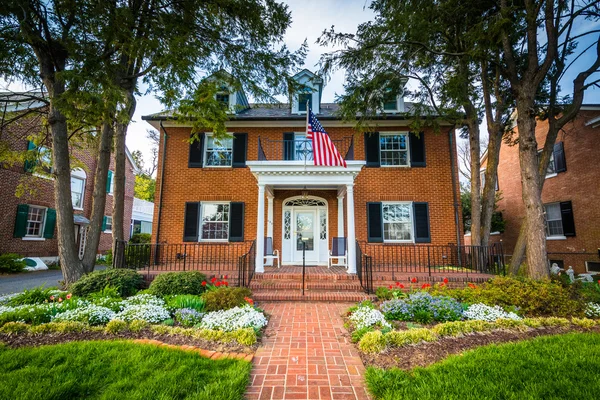 Casa en Second Street, en Frederick, Maryland . — Foto de Stock