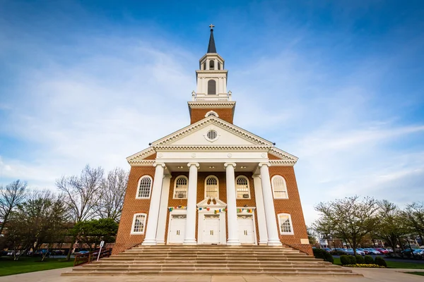 De kapel van de Coffman aan Hood College, in Frederick, Maryland. — Stockfoto
