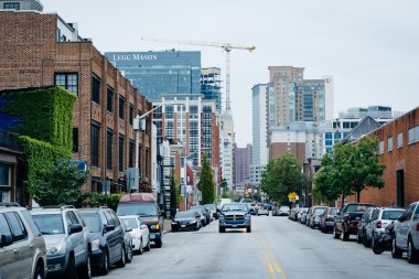 Aliceanna Street, akşamlarınıFells Point'teki, Baltimore, Maryland.