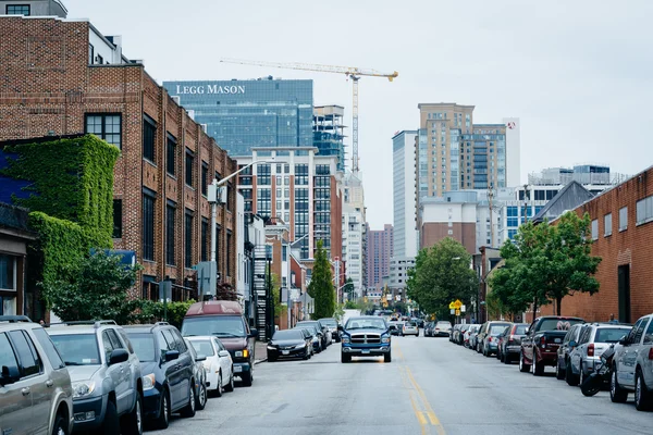 Aliceanna Street, in Fells Point, Baltimore, Maryland. — Stock Photo, Image