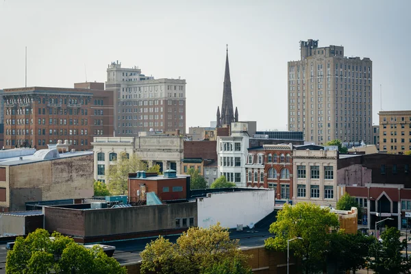 Vue des bâtiments du centre-ville de Reading, Pennsylvanie . — Photo