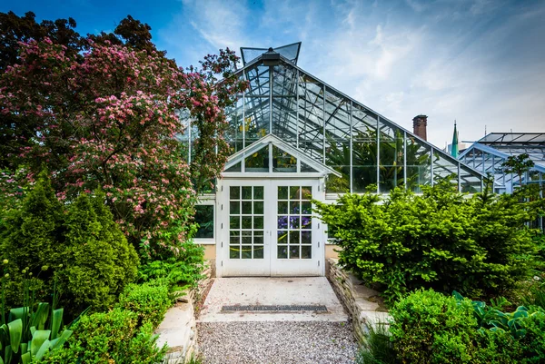 Jardines y la Casa de la Palma en los Jardines de Allan, en el Jardín D — Foto de Stock