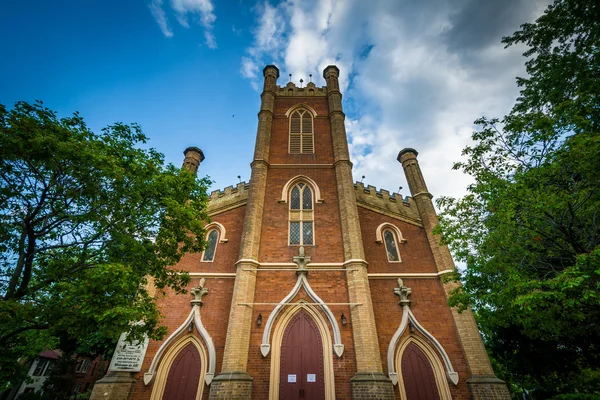 Англиканская церковь Малой Троицы, Корктаун, Торонто, Онтарио . — стоковое фото