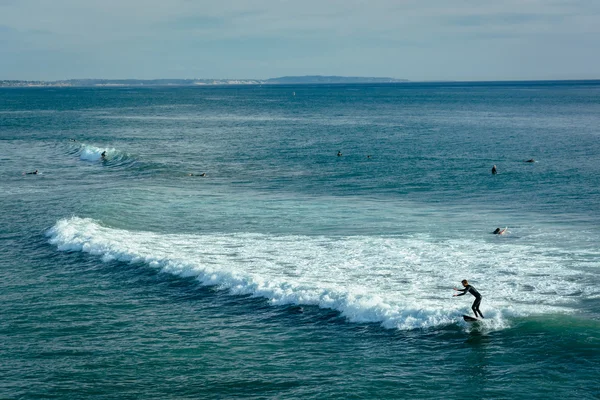 Surfistas em Oceanside, Califórnia . — Fotografia de Stock