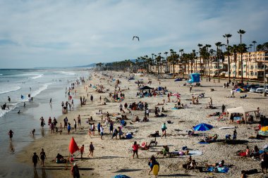 Görünüm Beach Oceanside, California.