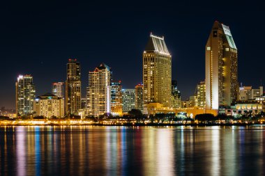 Centennial Park, co Marnixkade San Diego manzarası, gece,