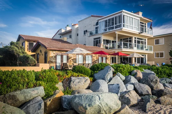 Beachfront homes in Imperial Beach, California. — Stock Photo, Image