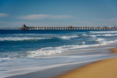 Balıkçılık iskele Imperial Beach, California görünümünü.