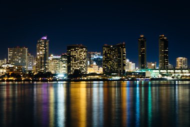 Centennial Park, co Marnixkade San Diego manzarası, gece,