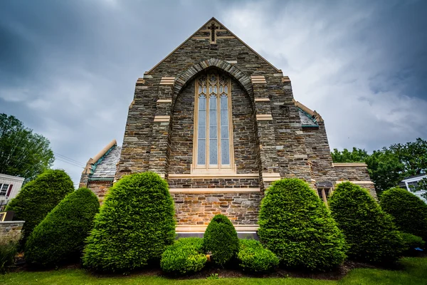 První Evangelická církev metodistická v Hannoveru, Pensylvánie, USA. — Stock fotografie