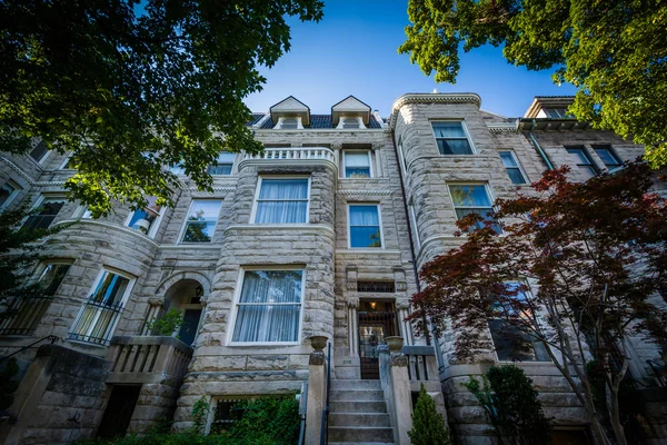 Casas de piedra en Washington, DC . — Foto de Stock