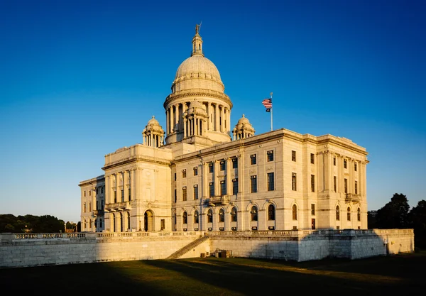 O exterior da Rhode Island State House, em Providence, Rho — Fotografia de Stock