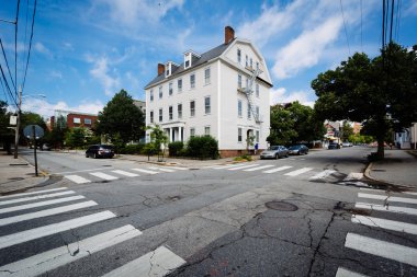 Bir kavşak üniversite Hill, Providence, Rhode Island.